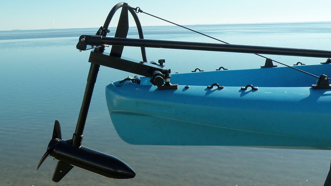 Kayak engine bracket - Transom - Pelican International - polypropylene /  fiberglass